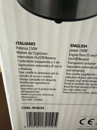 Estrattore frutta e verdura