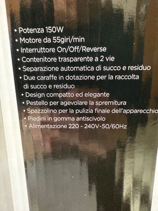 Estrattore frutta e verdura