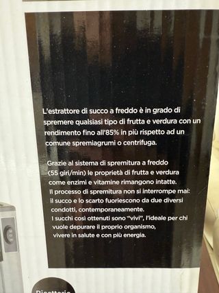 Estrattore frutta e verdura