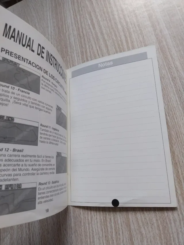 MANUAL GP-1 PAL ESPAÑA SUPER NINTENDO