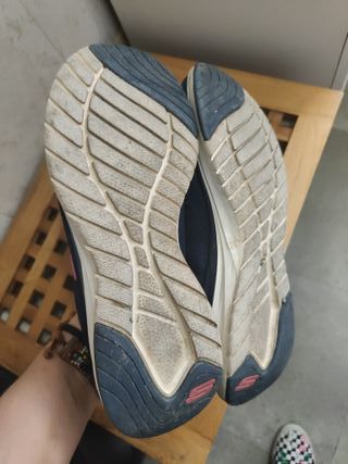 Zapatillas Skechers Azul y Rosa