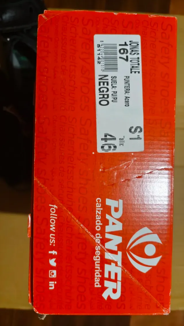 Calzado de seguridad panter Jonás totale.