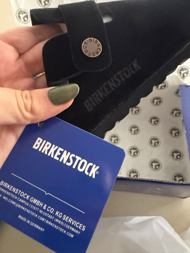 Zoccoli Birkenstock neri taglia 39