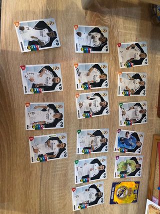 16 Cartas Real Madrid Panini
