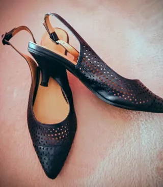 Zapatos de tacón azul marino talla 36