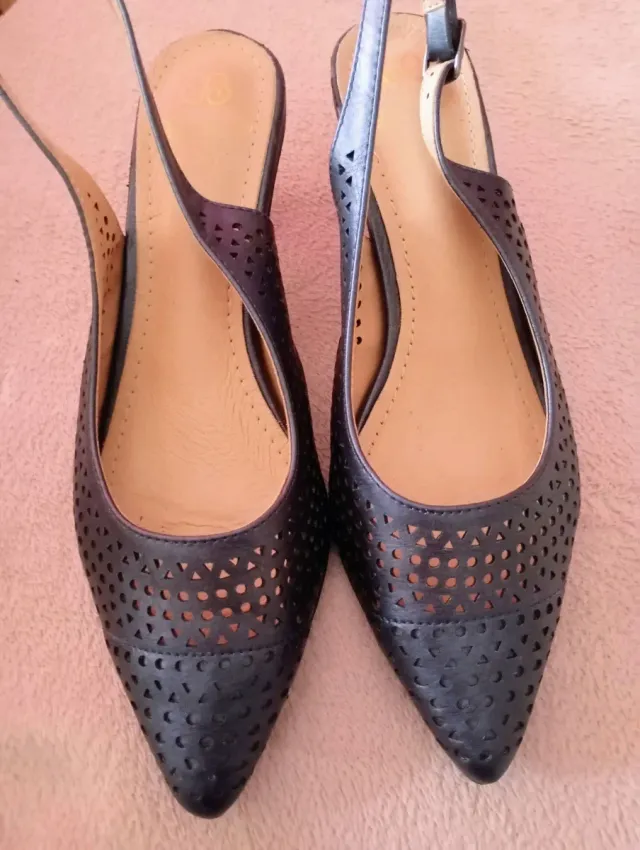 Zapatos de tacón azul marino talla 36