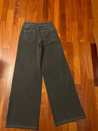 Pantalón wide leg niña gris T .14