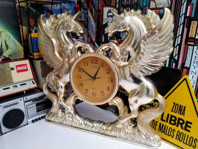 Reloj de pared Vintage Imoto Unicornio Pegaso