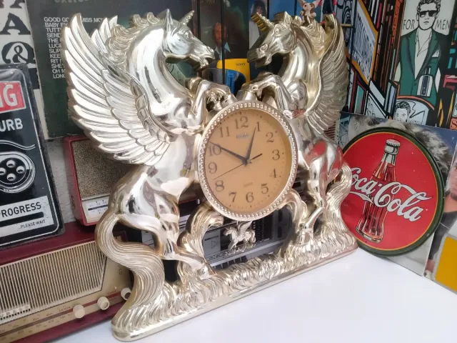 Reloj de pared Vintage Imoto Unicornio Pegaso