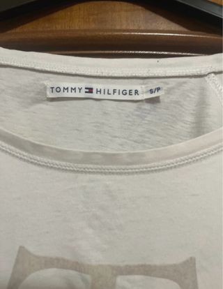 Maglia Tommy Hilfiger bianca manica lunga