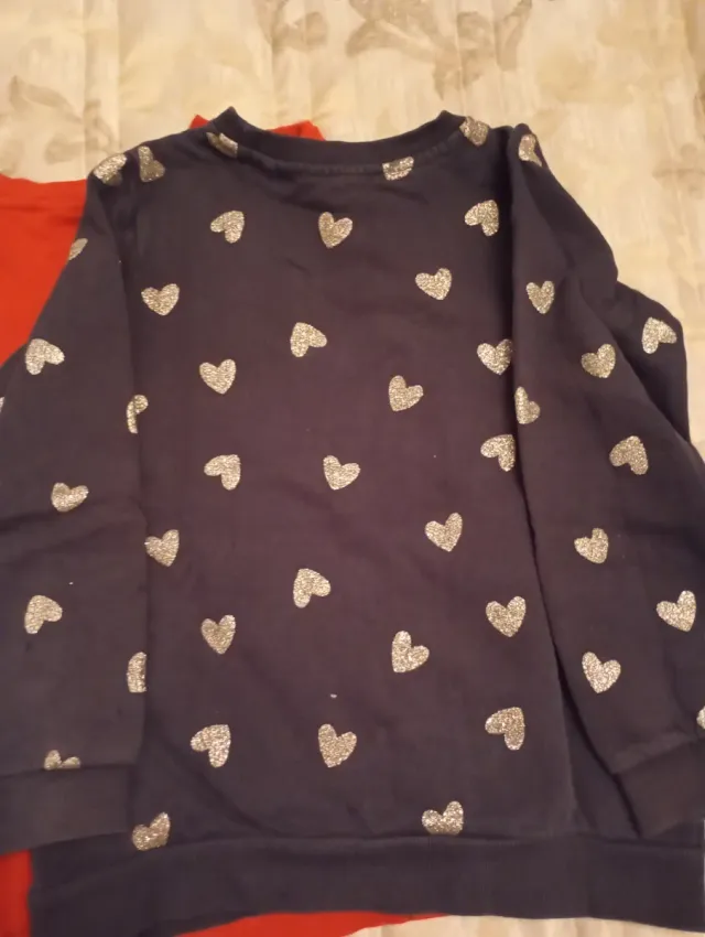 2 Sudaderas Niña Corazones y Ojos