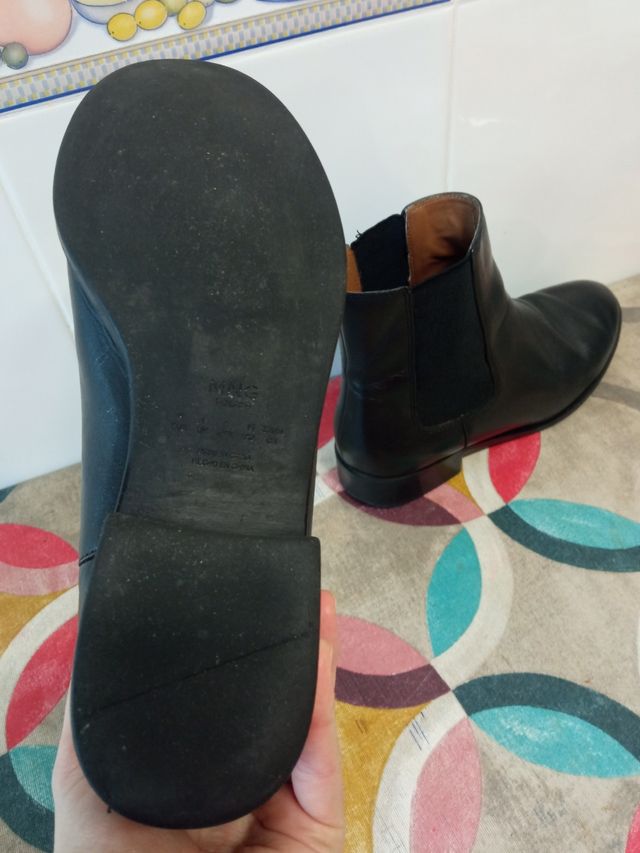 Botines Mango negros talla 37