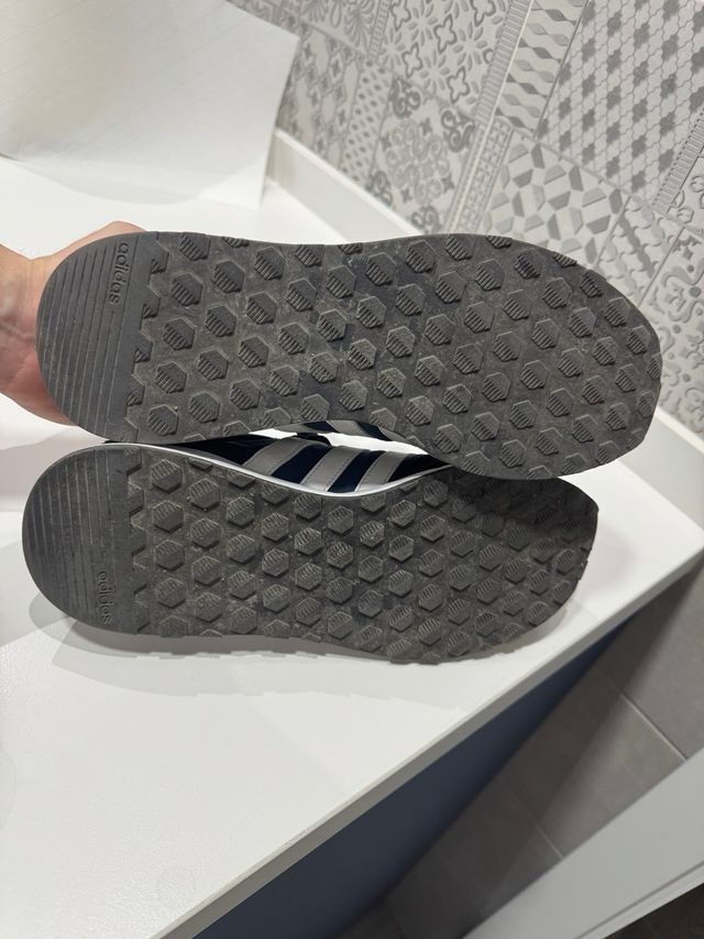 Zapatillas Adidas Hombre Azul y Blanco