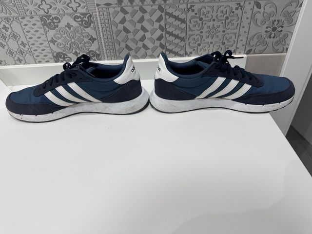 Zapatillas Adidas Hombre Azul y Blanco