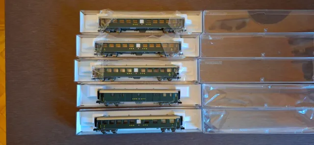 Fleischmann 5 Coches SBB CFF Suizos
