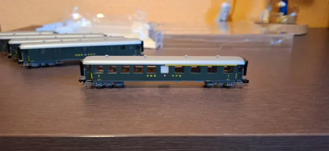 Fleischmann 5 Coches SBB CFF Suizos