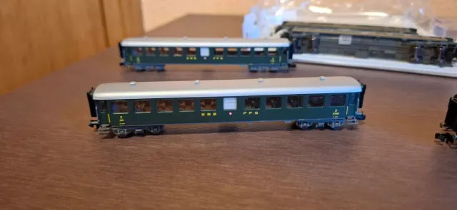 Fleischmann 5 Coches SBB CFF Suizos