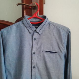 Camisa Green Coast Azul Talla S Slim Fit