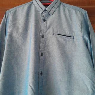 Camisa Green Coast Azul Talla S Slim Fit