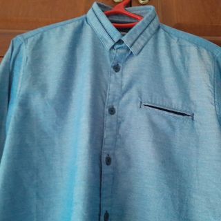 Camisa Green Coast Azul Talla S Slim Fit