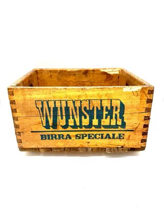 Cassetta legno vintage Wunster Birra Speciale anni ’50–’60