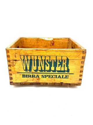 Cassetta legno vintage Wunster Birra Speciale anni ’50–’60