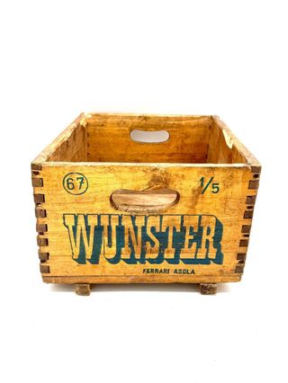Cassetta legno vintage Wunster Birra Speciale anni ’50–’60