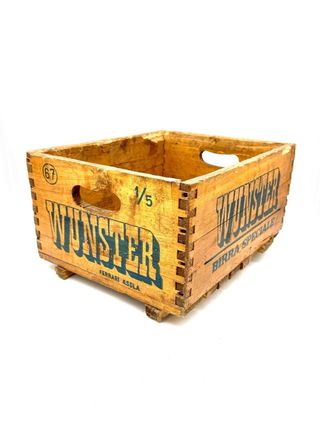 Cassetta legno vintage Wunster Birra Speciale anni ’50–’60