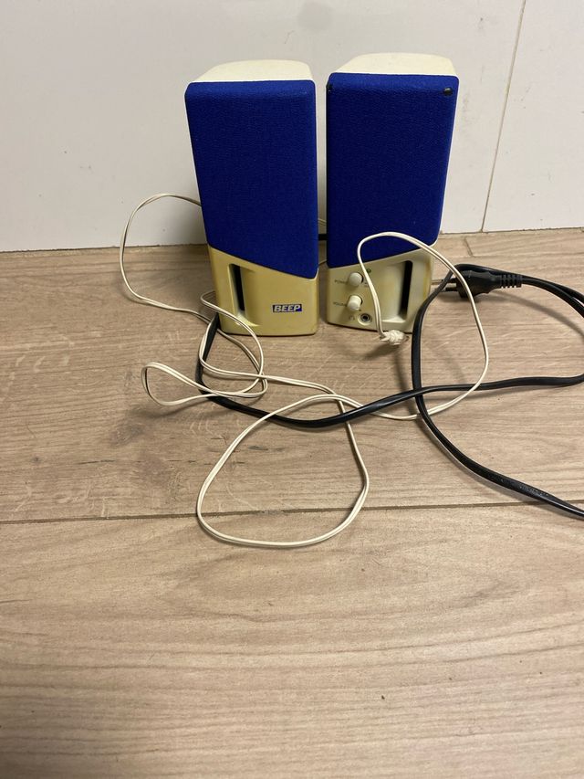 Altavoces BEEP Beige y Azul
