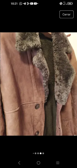 PRECIOSA CAZADORA DE PIEL ANTE SPIRIT OF ST. LOUIS