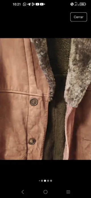 PRECIOSA CAZADORA DE PIEL ANTE SPIRIT OF ST. LOUIS