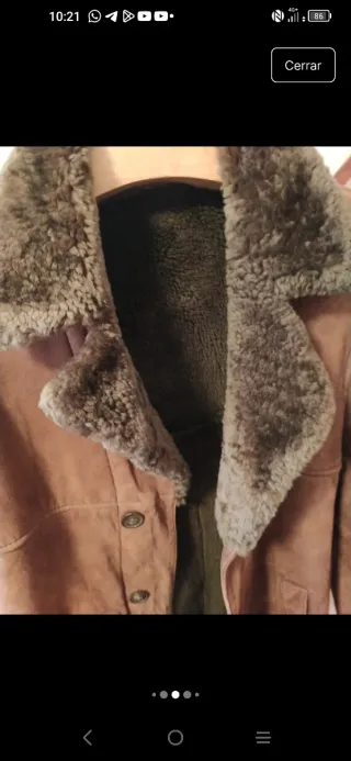 PRECIOSA CAZADORA DE PIEL ANTE SPIRIT OF ST. LOUIS