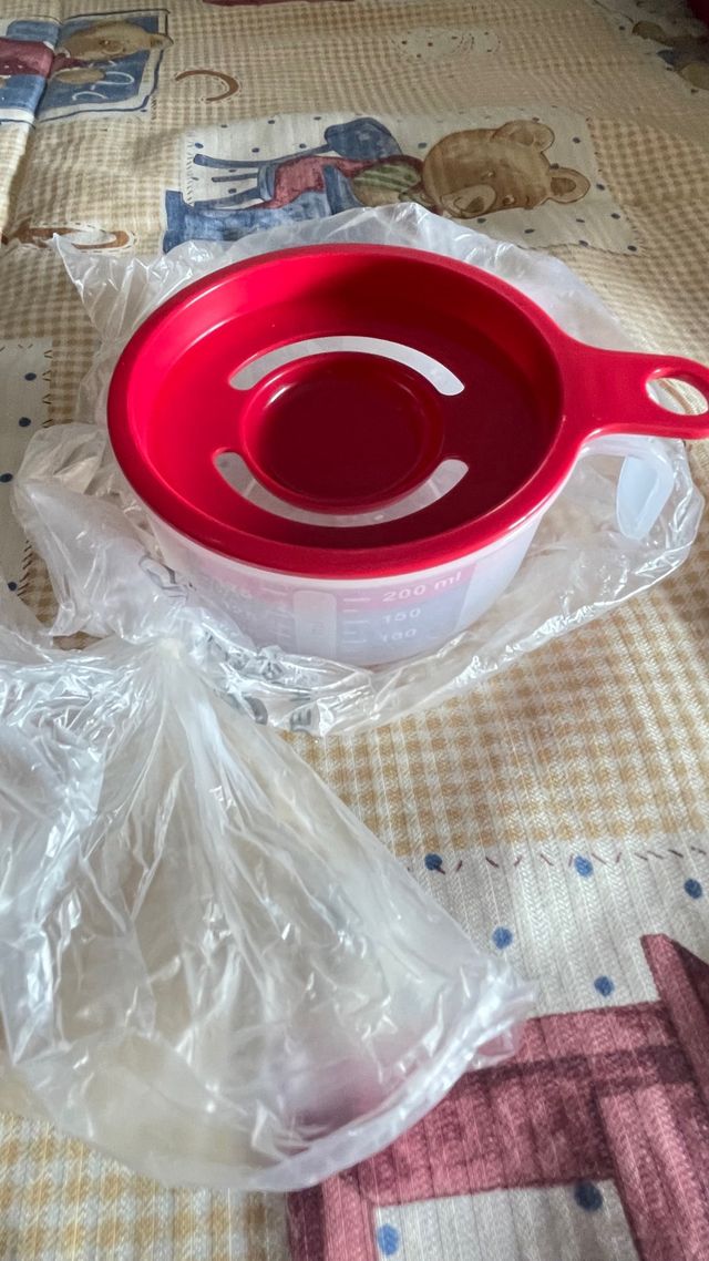 Set Tupper Multiusos Rojo y Blanco