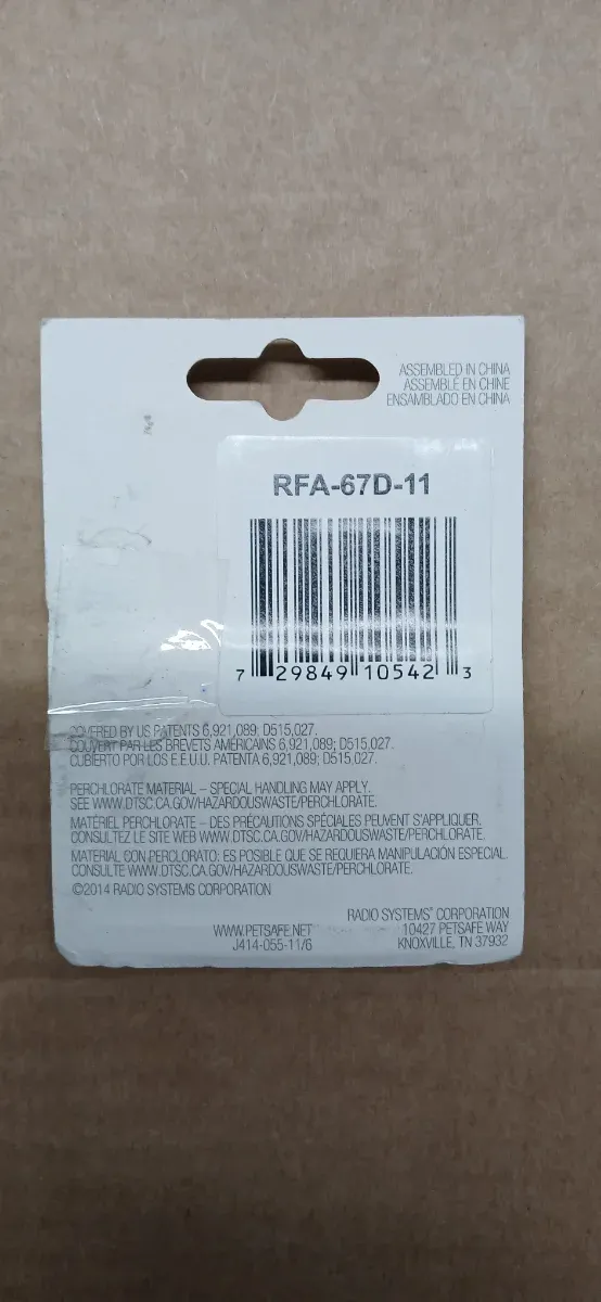 Pilas PetSafe RFA-67 para collar mascota (6V)
