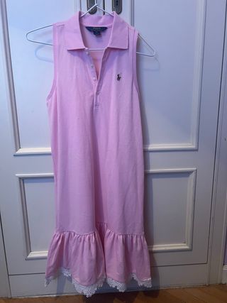 Vestido Polo Ralph Lauren Rosa Sin Mangas solo hoy