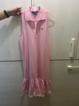 Vestido Polo Ralph Lauren Rosa Sin Mangas solo hoy