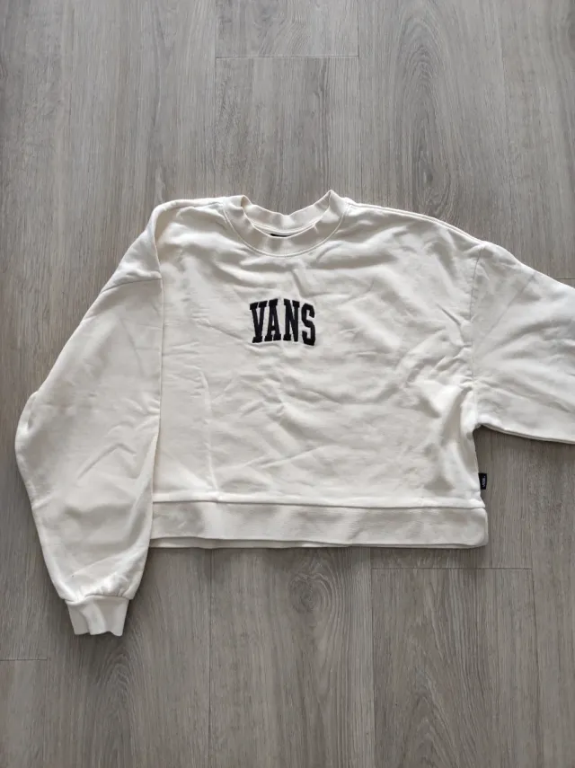 Sudadera Vans Beige Crop