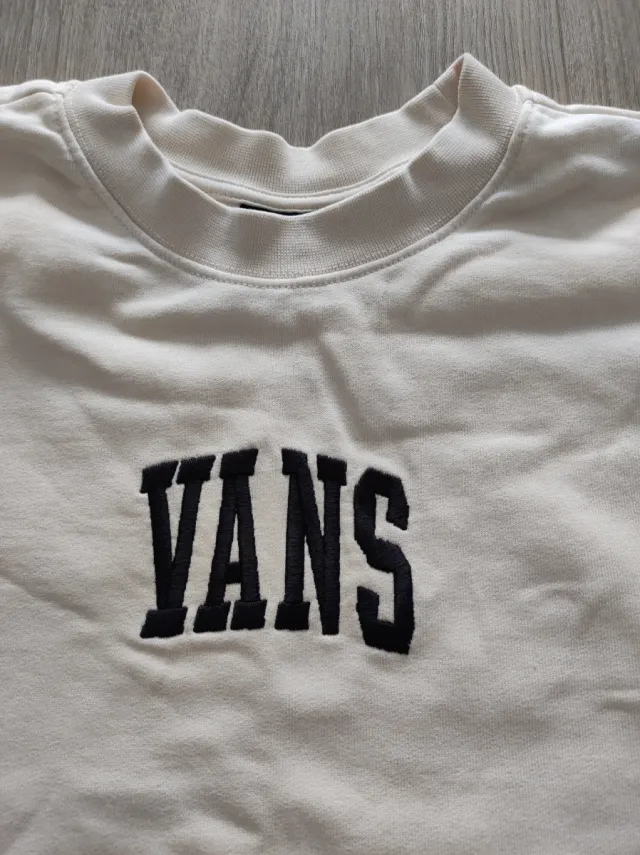 Sudadera Vans Beige Crop