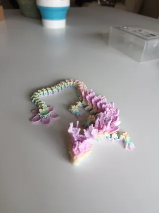 Figura Dragón Sakura 3D