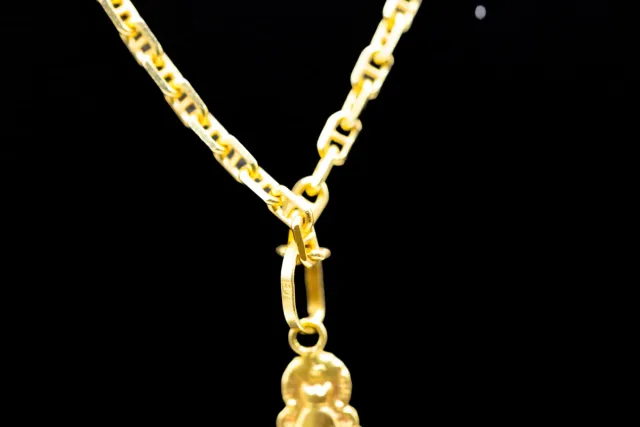 Medaglia Oro 18k della Vergine del Rocio