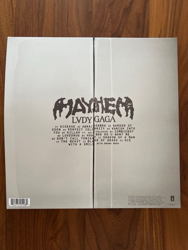 Vinilo Lady Gaga Mayhem