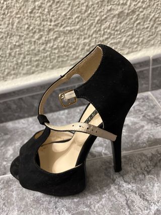 Zapatos tacón fino con plataforma tacón 15 cm