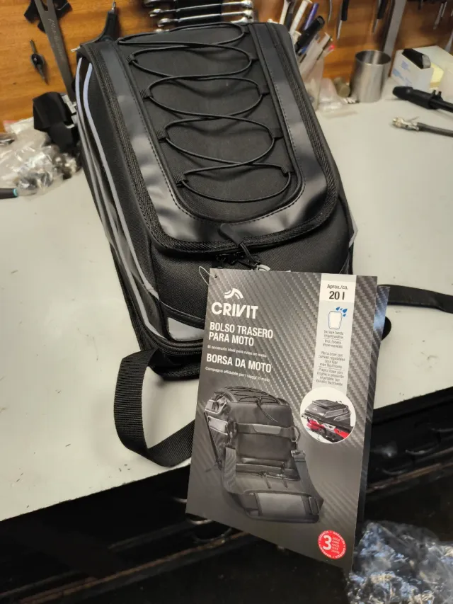 Bolsa portaequipajes Crivit para moto