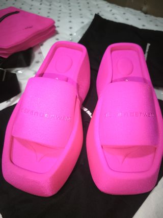 Chanclas mujer de Alexander Wang Rosa