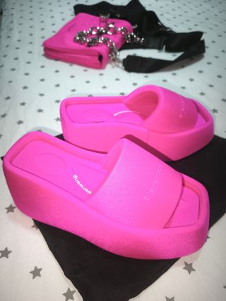 Chanclas mujer de Alexander Wang Rosa