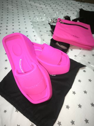 Chanclas mujer de Alexander Wang Rosa