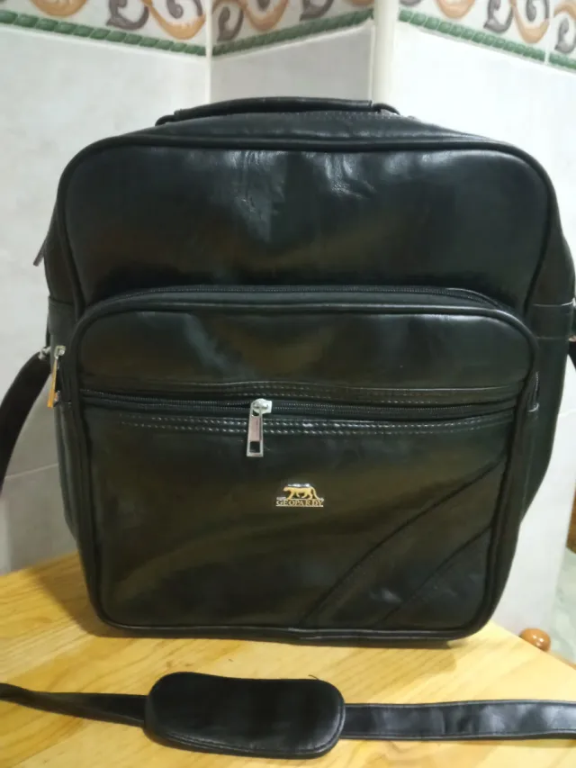 Bolso bandolera Geopardy negro hombre nuevo 