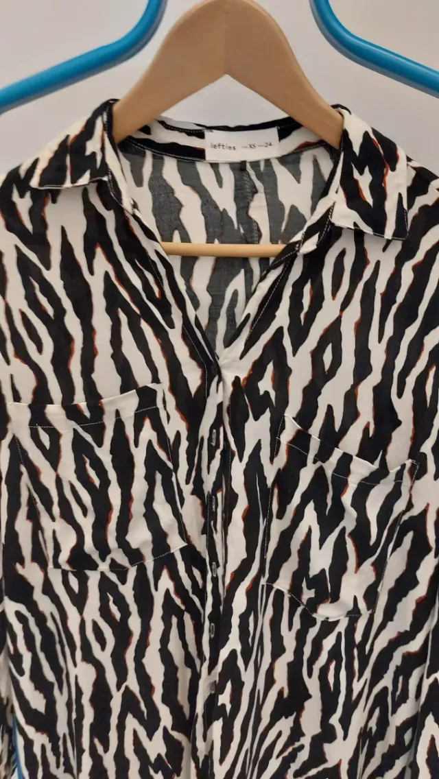 Vestido camisero Lefties animal print
