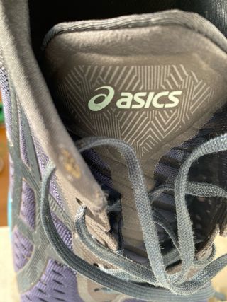 Scarpe da running Asics nere e verdi gel Cumulus