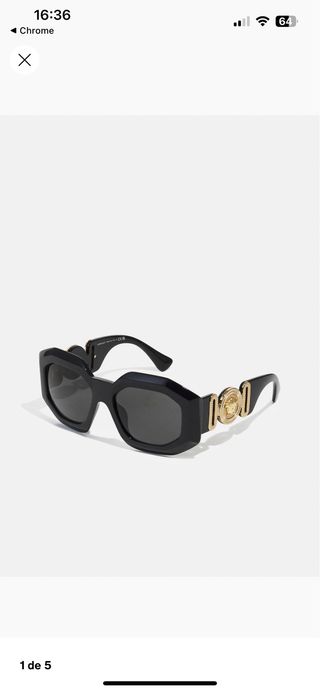 Gafas de Sol Versace Medusa Biggie Negras original